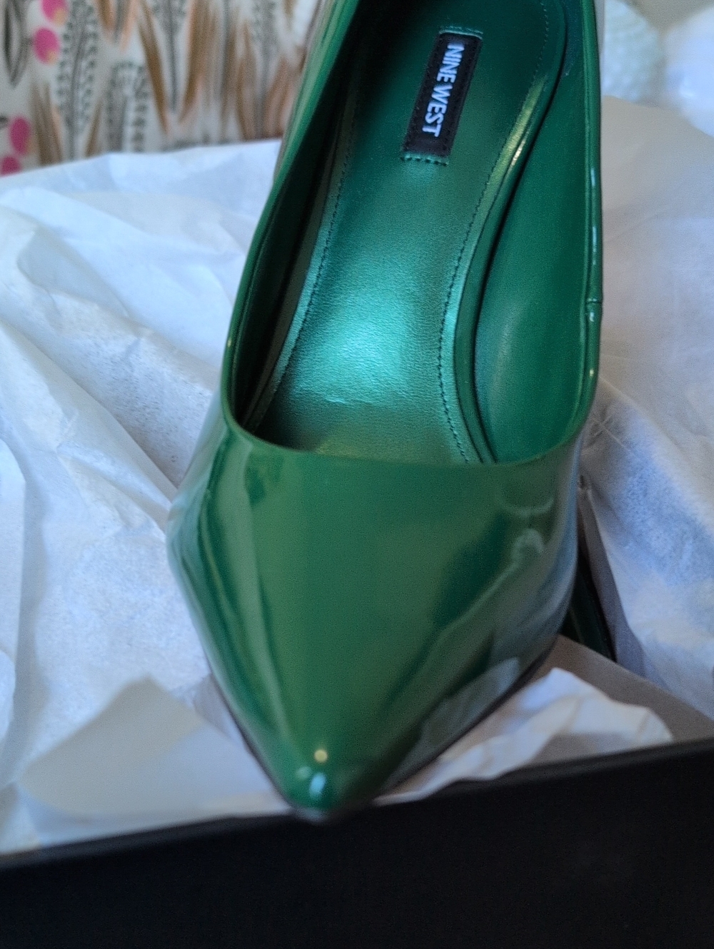 NIB Nine West Fresh Pointy Toe Pumps – Medium Green (Size 11 & 12) – RARE COLOR